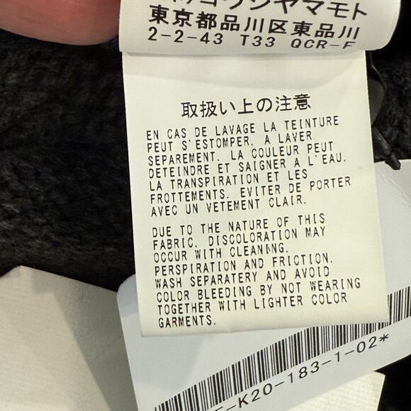 Yohji Yamamoto Dress Womens Size 2 Charcoal Wool Japan Designer Midi Length NWT - Picture 8 of 12